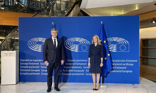 [FOTO] Plenković: Sassoli je bio veliki političar, veliki čovjek