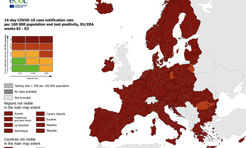 ECDC objavio novu korona kartu. Gotovo cijela Europa u istoj boji