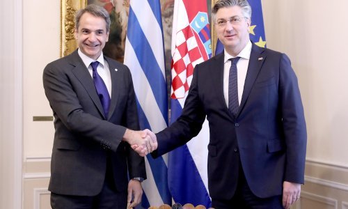 [FOTO] Plenković se sastao s grčkim premijerom Mitsotakisom: 'Grčka i Hrvatska bit će među najbrže rastućim ekonomijama za 2021. godinu'