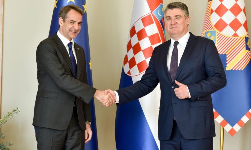 [FOTO] Milanović razgovarao s grčkim premijerom Mitsotakisom