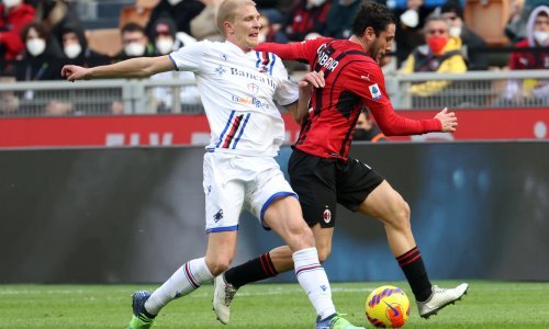 [FOTO] Milan minimalno slavio protiv Sampdorije i preuzeo vrh Serie A; Ante Rebić u završnici propustio potvrditi trijumf 'Rossonera'