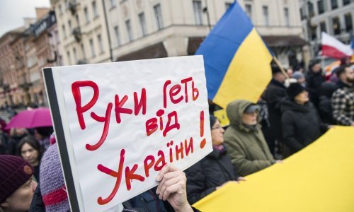Prosvjedi u Varšavi: Ne dirajte Ukrajinu!