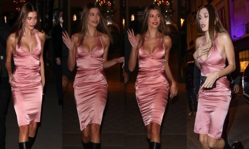 Hailey Bieber u vintage haljini koja laska njezinoj figuri