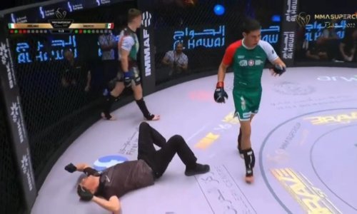 Meksički borac izveo jedan od najatraktivnijih udaraca u svijetu MMA, ali... brutalno je nokautirao suca meča!