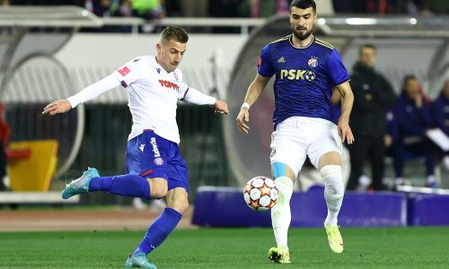 Pogledajte najbolju priliku Hajduka u prvom dijelu kada je Melnjak mogao šokirati 'Modre'; Livaković je sjajnom reakcijom spasio Dinamo