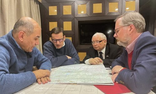 Europski premijeri u Kijevu sa Zelenskim: 'Upravo ovdje budućnost svih nas visi o koncu'