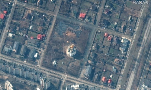 Objavljene satelitske snimke masovne grobnice u Buči