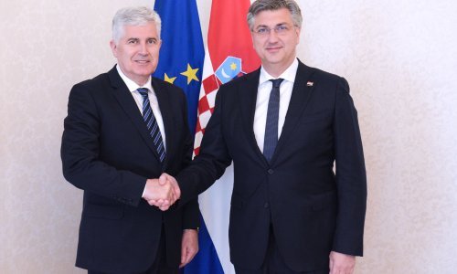 Susreli se Plenković i Čović: Reforma izbornog zakonodavstva jedan je od ključnih koraka za Bosnu i Hercegovinu