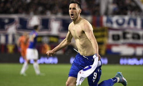 [FOTO/VIDEO] Pogledajte gol Kalinića nakon kojeg je Poljud eksplodirao! Hajduk nakon rovovske bitke došao do velike pobjede, loša partija Modrih