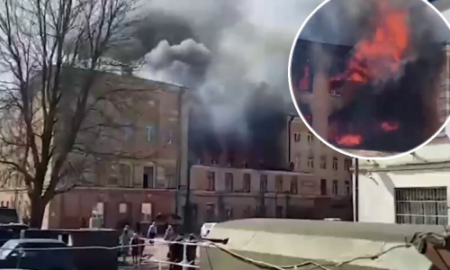 [VIDEO/FOTO] Veliki požar u ruskom vojnom institutu, jedna osoba preminula