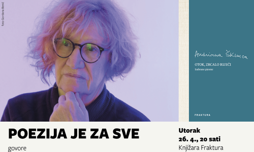 Najavljena je promocija pjesničke zbirke Andriane Škunce 'Otok, zrcalo riječi'