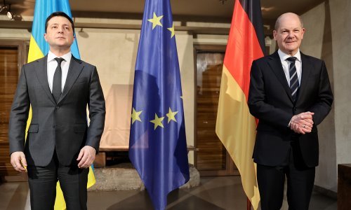 Zelenski pozvao njemačkog kancelara da posjeti Ukrajinu 9. svibnja