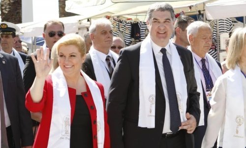 Grabar Kitarović: Volim doći u Split, a volim i Hajduk