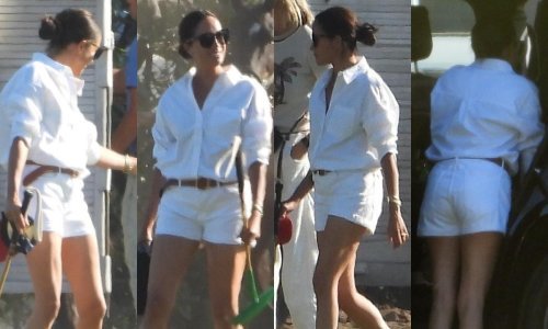 Bijela košulja savršena je za sve prigode, a to zna i Meghan Markle koja ju je isfurala s vrućim hlačicama