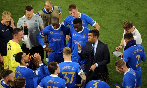 Utučeni trener Rangersa nije mogao ne spomenuti Hrvata u svojim redovima; možda je upravo to presudilo finale Europske lige