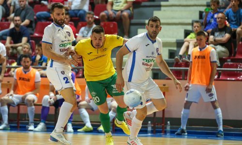 [FOTO] Prva utakmica finala prvenstva Hrvatske između Futsal Pula Stanoinvesta i Novog Vremena pružila rijetko viđenu dramu