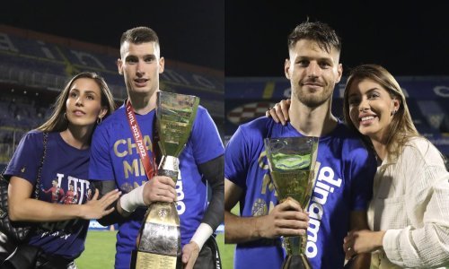 Prizori za pamćenje: Dinamovci proslavili novi trofej i ponosno pozirali u društvu svojih lijepih djevojaka