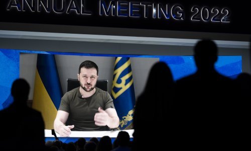 Zelenski se javio u Davos video vezom; zatražio još oružja i maksimalne sankcije Rusiji