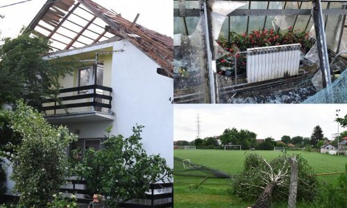 'Mještani kažu da se takvog nevremena ne sjećaju. Tuča je oštetila doslovno svaki krov, plastenike, staklenike, usjeve'