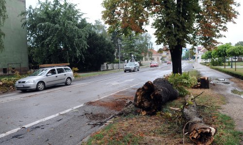 [VIDEO] Nevrijeme na sjeveru Hrvatske: Srušena drveća i rasvjeta, potopljeni podvožnjaci