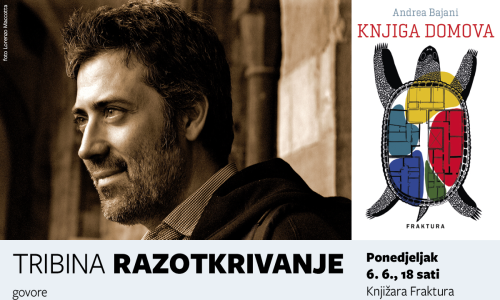 U Frakturinom programu 'Razotkrivanje' gostuje talijanski prozaik Andrea Bajani