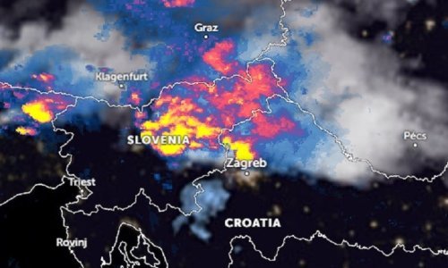 Pogledajte kako je razorno nevrijeme iznad Hrvatske izgledalo iz svemira