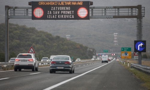 Zbog jakog vjetra problemi u prometu, pogledajte kakvo nas vrijeme danas čeka