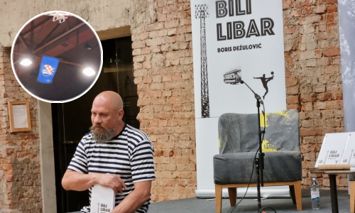 Kako su navijač Želje, Partizana i dron s Dinamovom zastavom upali na promociju Dežulovićeve knjige o Hajduku