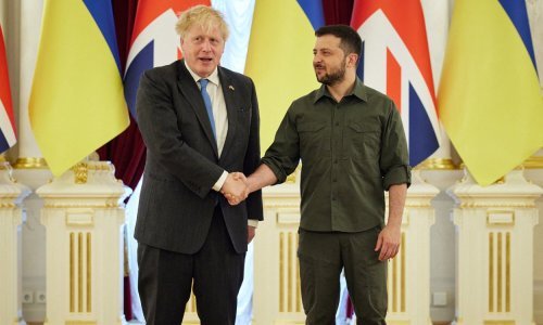 [FOTO] U potpunoj tajnosti Boris Johnson stigao u Kijev i sastao se sa Zelenskim