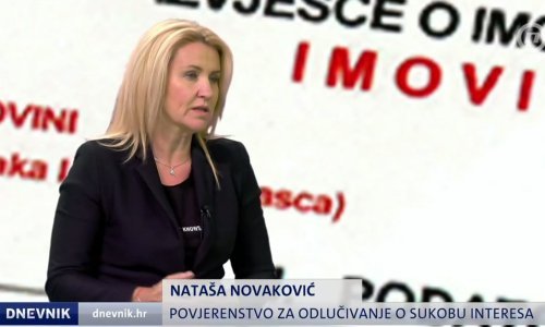 Šefica Povjerenstva za sukob interesa: Svrha je imovinske kartice da ona u potpunosti bude točna