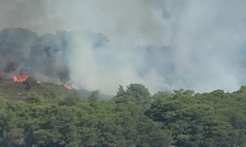 [VIDEO] Požar kod Hvara: Gusti dim uzdiže se nad uvalom Vlaka