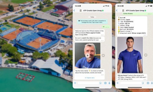 Infobipov ATP Umag Chatbot omogućuje digitalno praćenje detalja poznatog teniskog turnira