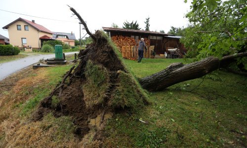 [FOTO] Vjetar čupao stabla i nosio krovove: Pogledajte kakvu je štetu nevrijeme napravilo u Karlovcu i okolici