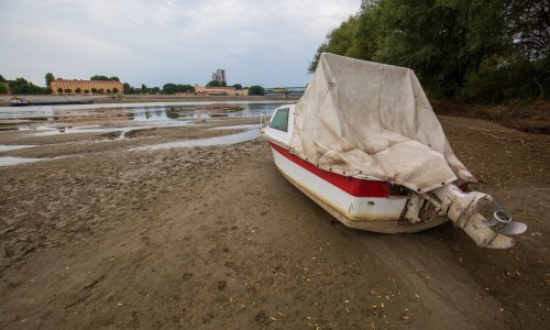 [FOTO] Hrvatske rijeke oborile rekorde: Na Dravi u Osijeku poslijepodne zabilježen najniži vodostaj u povijesti