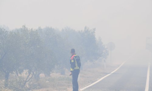 Buknuo požar na otoku Braču, vatrogascima u pomoć stigao helikopter