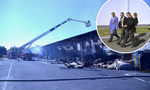 [FOTO/VIDEO] Tomašević obišao požarište u Zagrebu: Vatrogasci su se borili da očuvaju pogon, najvažnije da nitko nije ozlijeđen