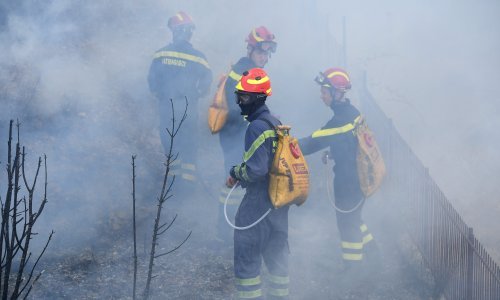 [FOTO] Vatrogasci već danima gase dva požara na Velebitu, a zbog suše i mještanima donose vodu