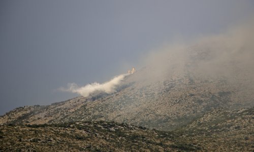 Kiša pomogla vatrogascima u Dubrovačkom primorju, lokaliziran požar kod Slanog