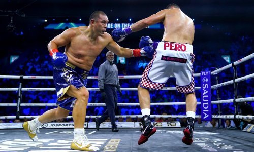 [FOTO] 'El Animal' nakon najveće pobjede u karijeri jedva suzdržavao suze: Tata, ovo je za tebe! I za moju prelijepu ženu