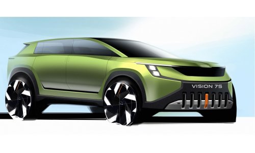 [FOTO] Škoda objavila prve skice vanjskog izgleda koncepta VISION 7S: Snažan i prostran električni SUV prima do sedam osoba