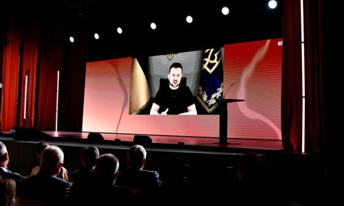 [FOTO] Zelenski na Bledskom forumu: Rusija je umjetno dizala cijene plina i prije rata