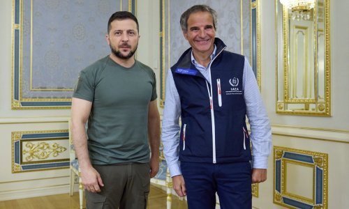 Zelenski primio misiju Međunarodne atomske agencije koja kreće prema nuklearci Zaporižje koju su okupirali Rusi