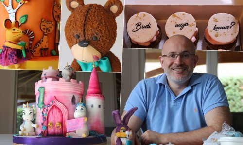 [FOTO] Da, jedu se! Informatičar Radovan Kezele toliko je posvećen svojim tortama da ih i sanja: 'Za jednu ružu trebaju mi tri sata...'