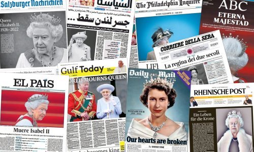 Pogledajte kako su naslovnice novina diljem svijeta izvijestile o smrti kraljice Elizabete