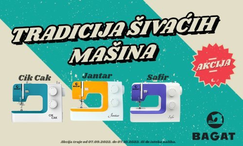 Razvijte svoj jedinstveni stil uz BAGAT šivaće mašine!