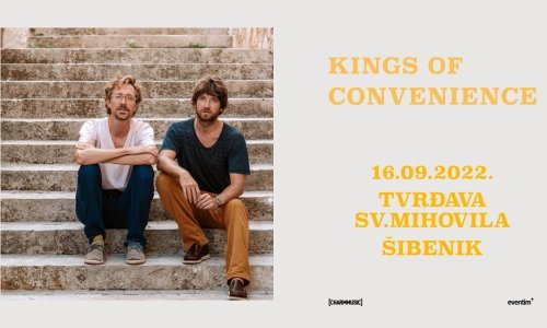 Romantičan kraj ljeta uz koncert Kings of Convenience na Tvrđavi sv. Mihovila u Šibeniku!