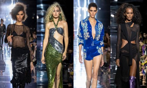 Šljokice i prozirni komadi dominirali su novom kolekcijom Toma Forda