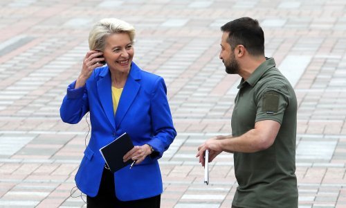 [FOTO] Von der Leyen u Kijevu: Podrška Ukrajini košta, ali sloboda nema cijenu