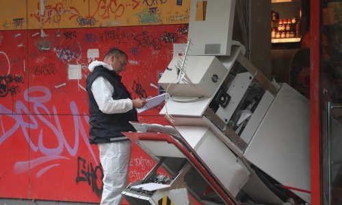 U Zagrebu noćas eksplozivom oštećen bankomat