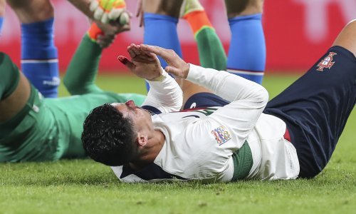 Cristiano Ronaldo - nokautiran! Pogledajte kako je izgledalo lice Portugalca nakon što ga je odalamio češki vratar